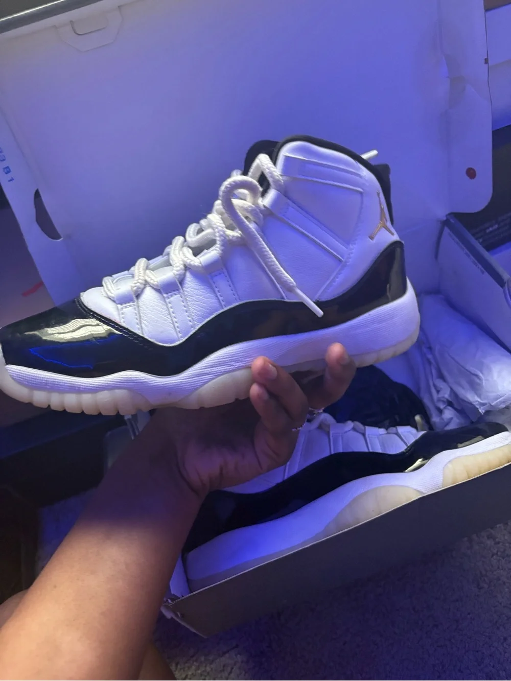 Jordan Kids White and Black Retro Basketball Sneakers